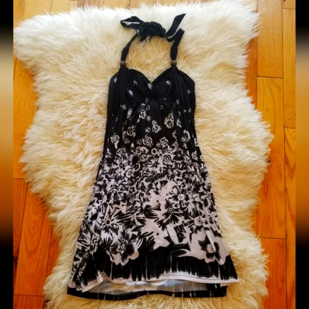 Two summer halter top dresses